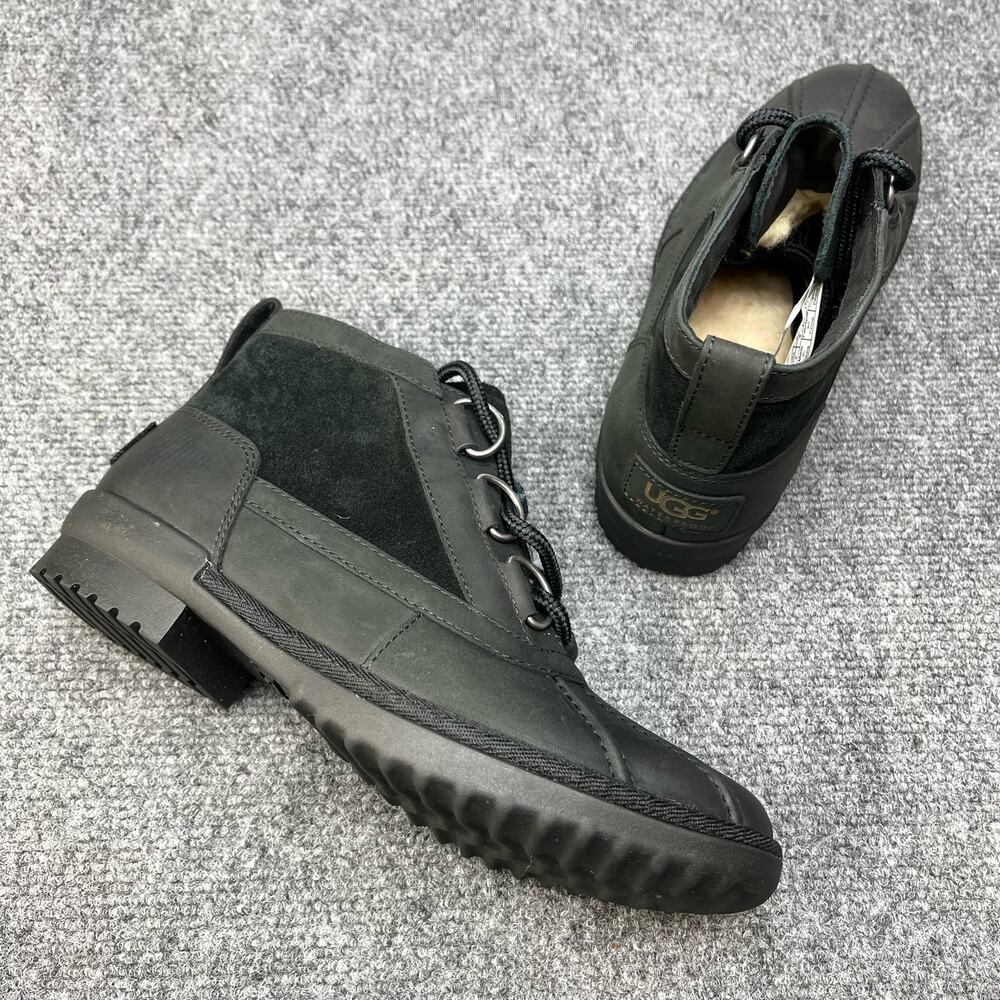 UGG Emmett Womens Duck Boots Size 6 Black